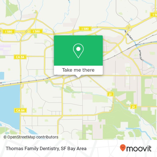 Mapa de Thomas Family Dentistry