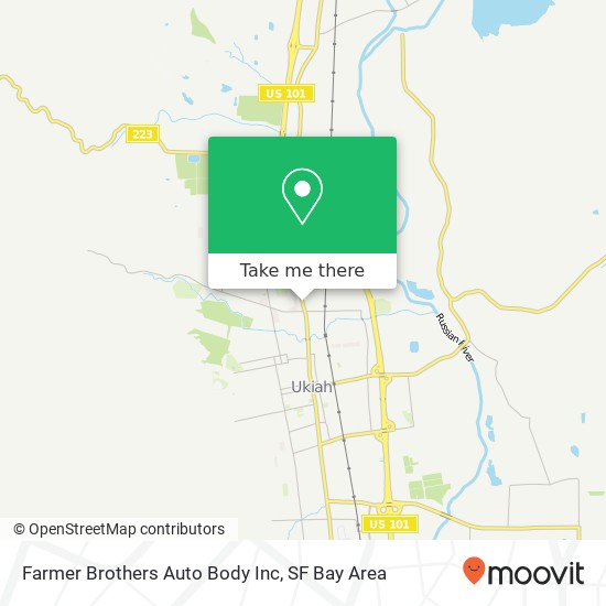 Mapa de Farmer Brothers Auto Body Inc