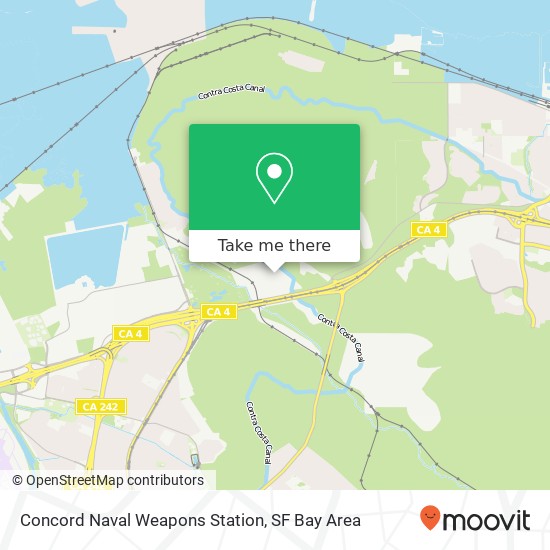 Concord Naval Weapons Station map