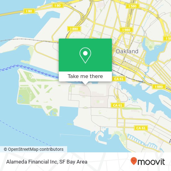 Alameda Financial Inc map