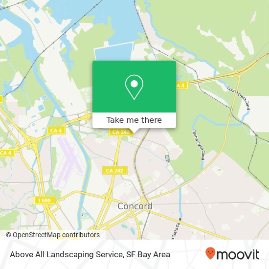 Above All Landscaping Service map