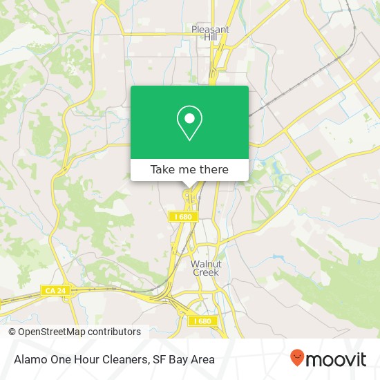 Alamo One Hour Cleaners map