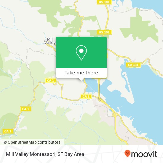 Mapa de Mill Valley Montessori