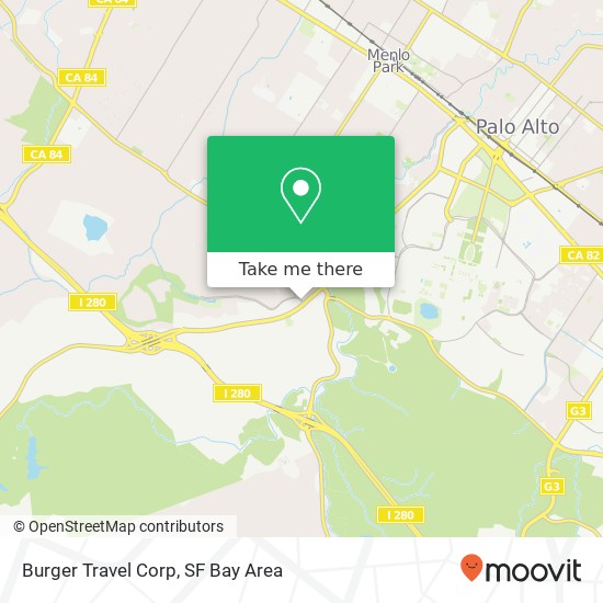 Mapa de Burger Travel Corp