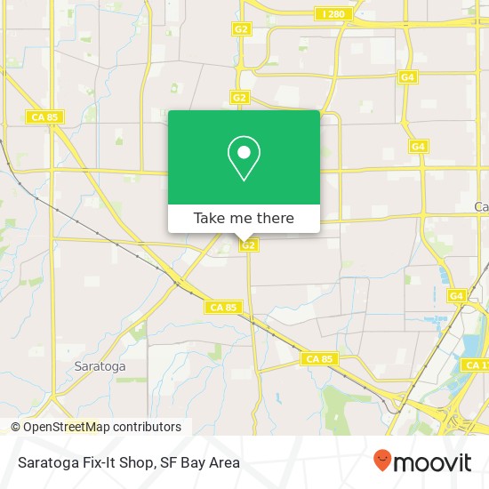 Mapa de Saratoga Fix-It Shop