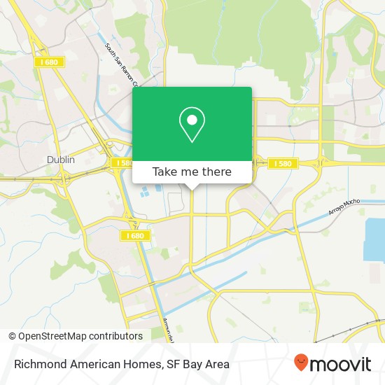 Richmond American Homes map