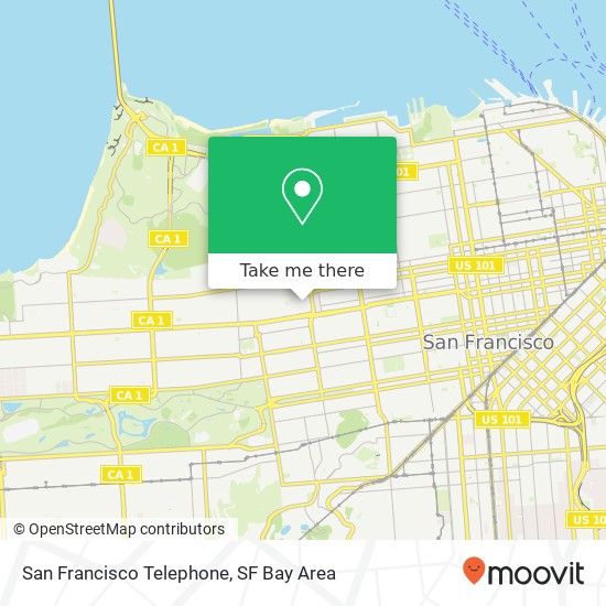 San Francisco Telephone map