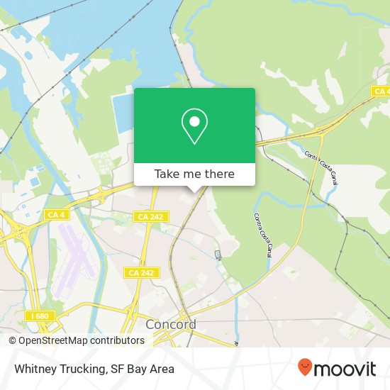 Whitney Trucking map