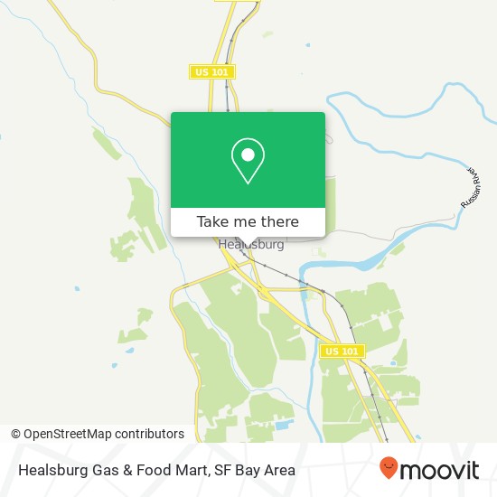 Mapa de Healsburg Gas & Food Mart