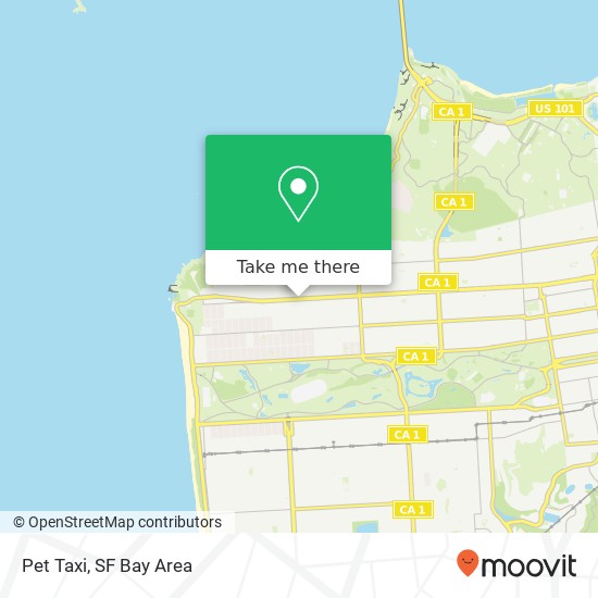 Pet Taxi map