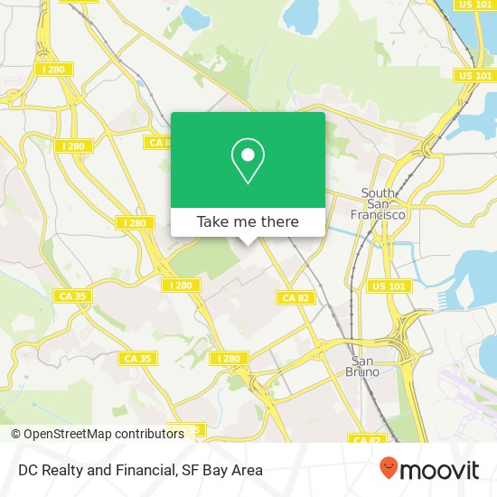 DC Realty and Financial map