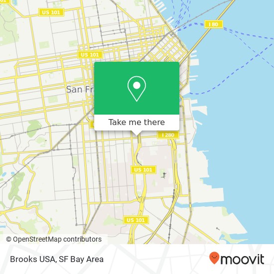 Brooks USA map