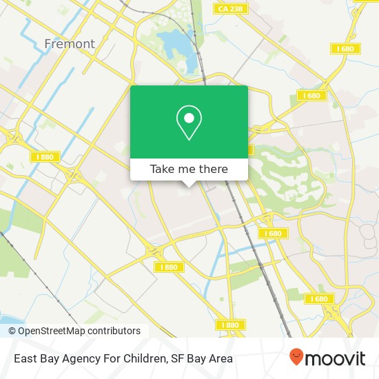 Mapa de East Bay Agency For Children