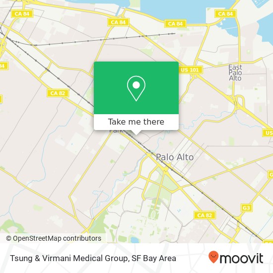 Tsung & Virmani Medical Group map