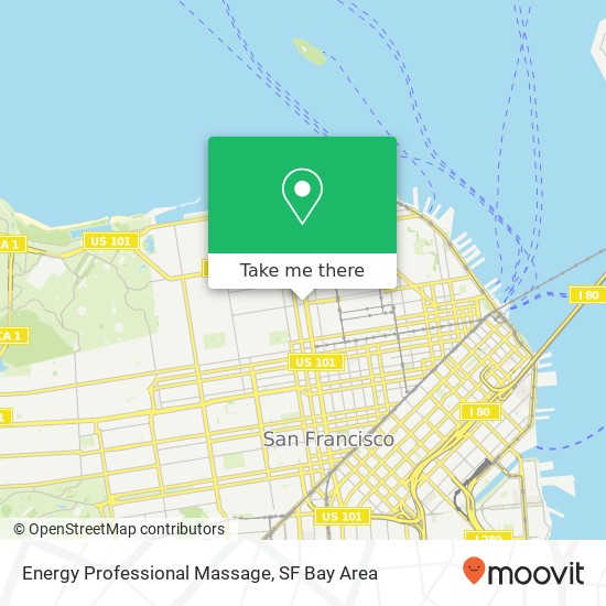 Energy Professional Massage map