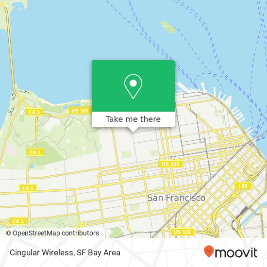 Mapa de Cingular Wireless