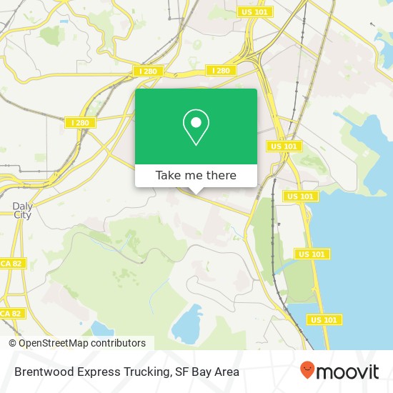 Brentwood Express Trucking map