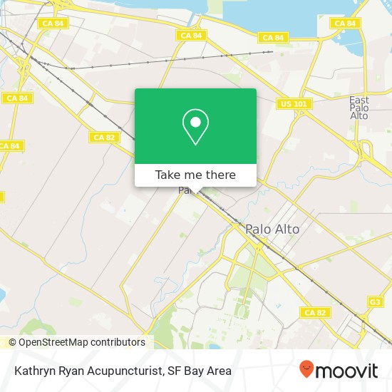 Mapa de Kathryn Ryan Acupuncturist