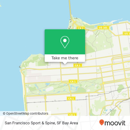 San Francisco Sport & Spine map