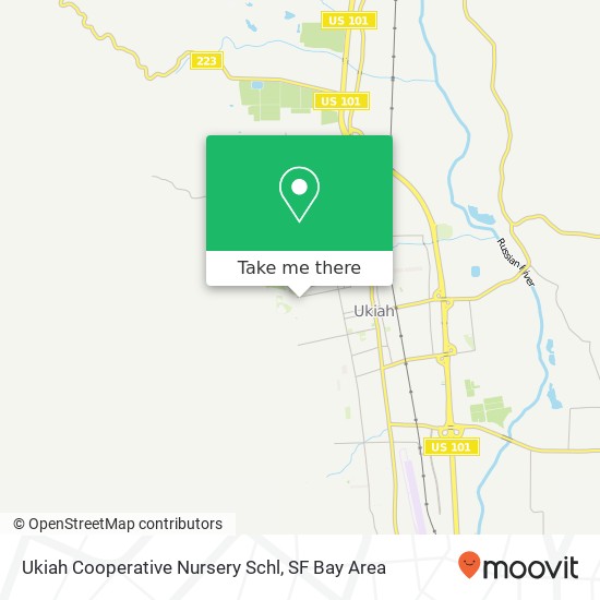 Mapa de Ukiah Cooperative Nursery Schl