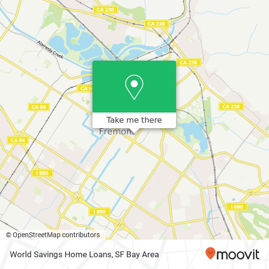 World Savings Home Loans map