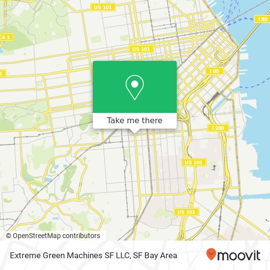 Mapa de Extreme Green Machines SF LLC