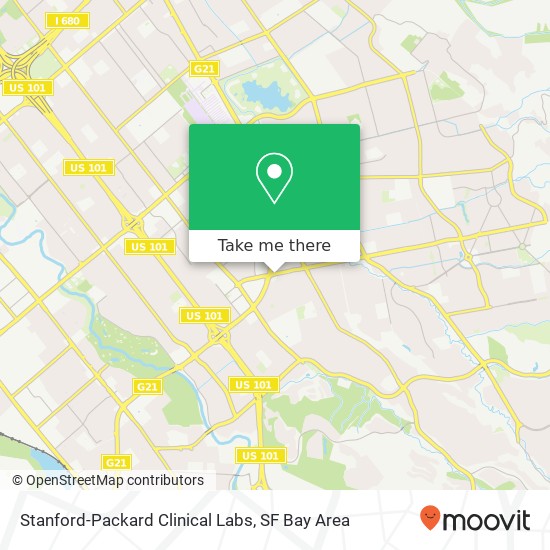 Mapa de Stanford-Packard Clinical Labs