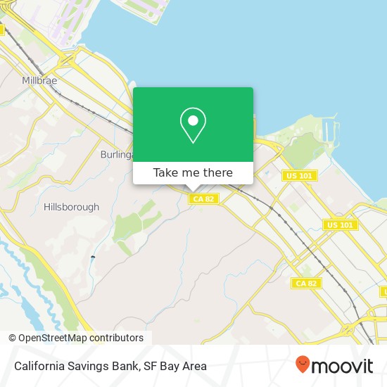 California Savings Bank map