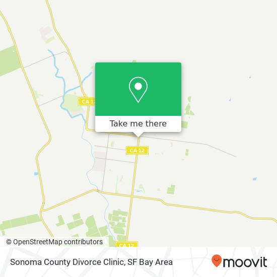 Mapa de Sonoma County Divorce Clinic