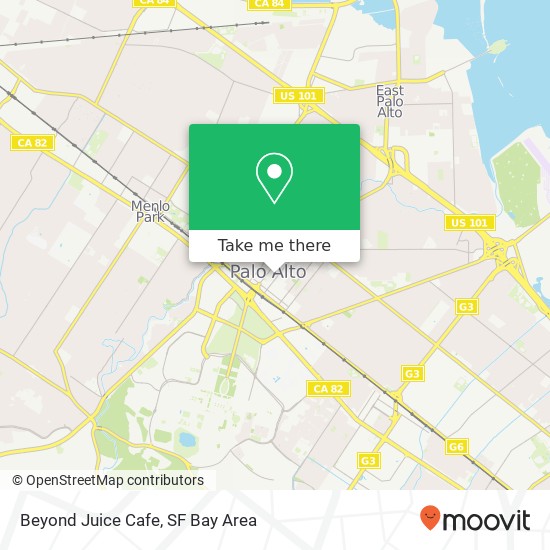 Beyond Juice Cafe map