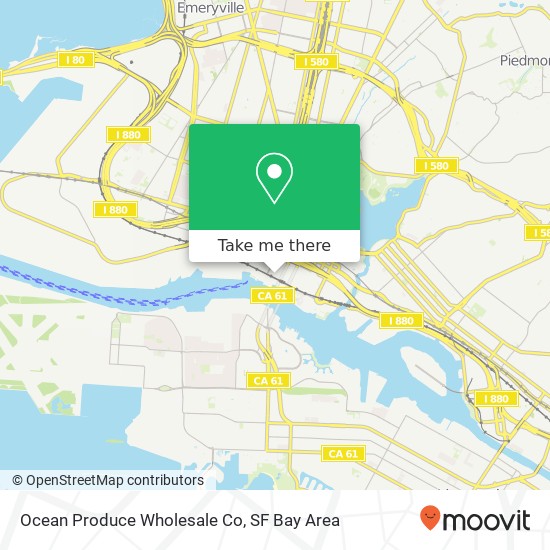 Mapa de Ocean Produce Wholesale Co