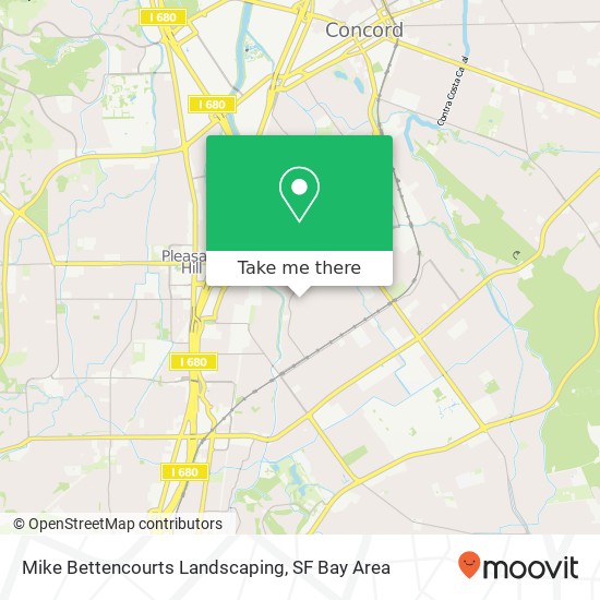 Mike Bettencourts Landscaping map