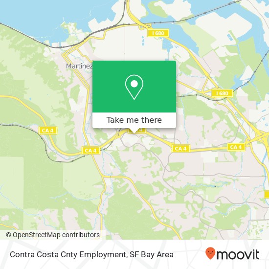 Contra Costa Cnty Employment map