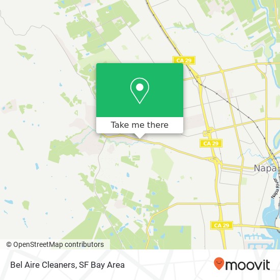 Bel Aire Cleaners map