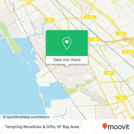 Mapa de Tempting Novelities & Gifts