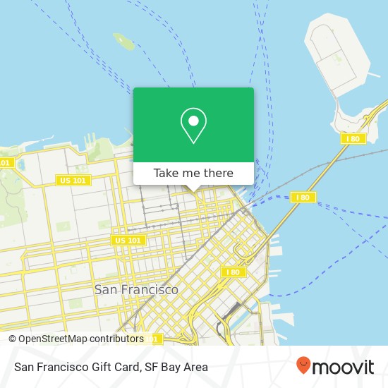 Mapa de San Francisco Gift Card