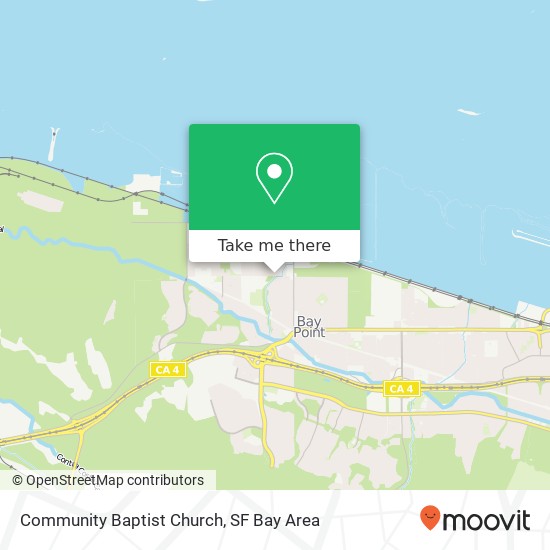 Community Baptist Church map