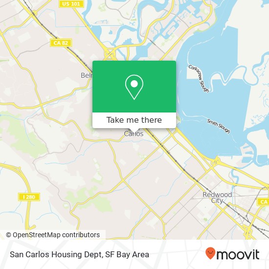 San Carlos Housing Dept map