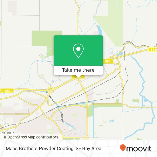 Mapa de Maas Brothers Powder Coating