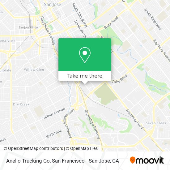 Mapa de Anello Trucking Co