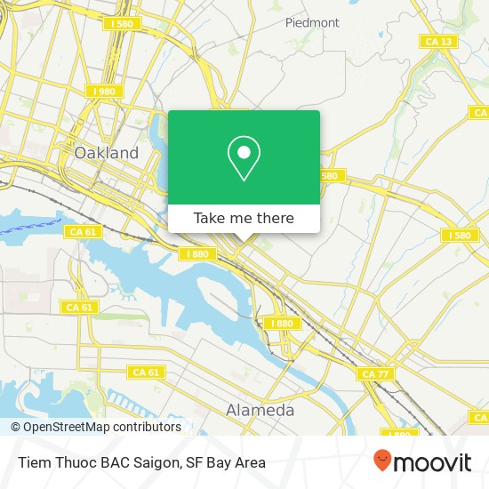 Mapa de Tiem Thuoc BAC Saigon