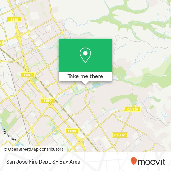 Mapa de San Jose Fire Dept