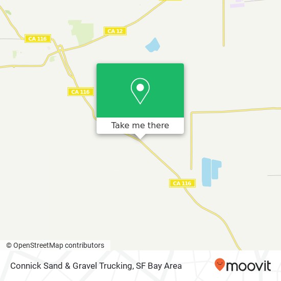 Connick Sand & Gravel Trucking map