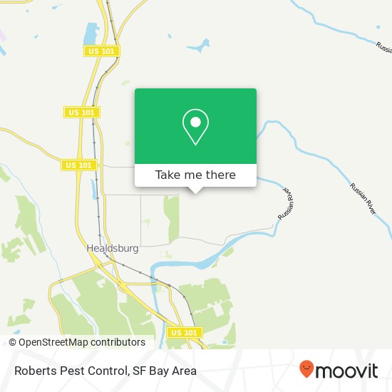Mapa de Roberts Pest Control