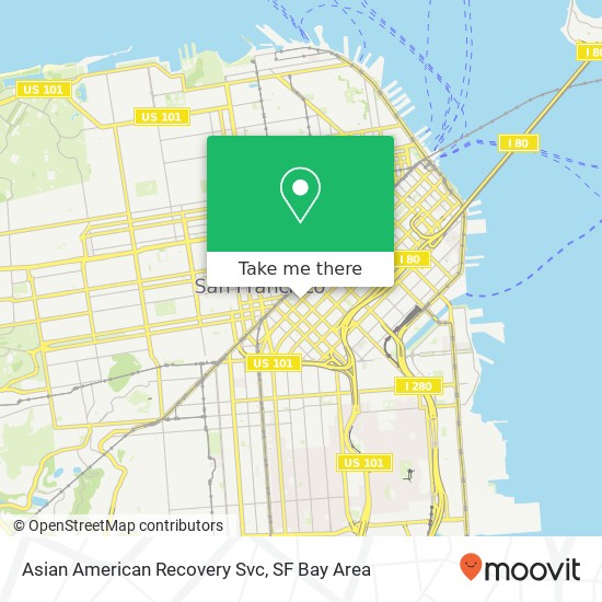 Asian American Recovery Svc map