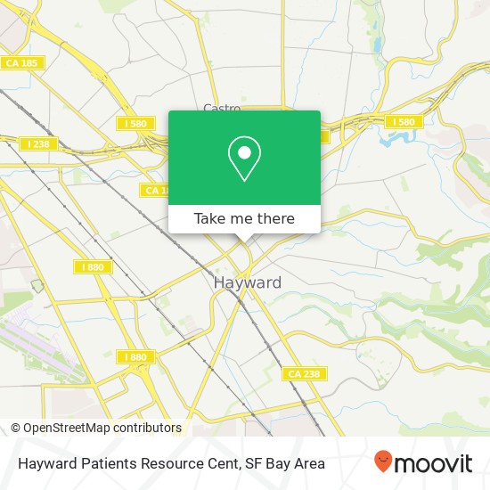 Mapa de Hayward Patients Resource Cent