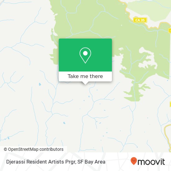 Mapa de Djerassi Resident Artists Prgr