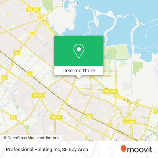 Professional Painting Inc map