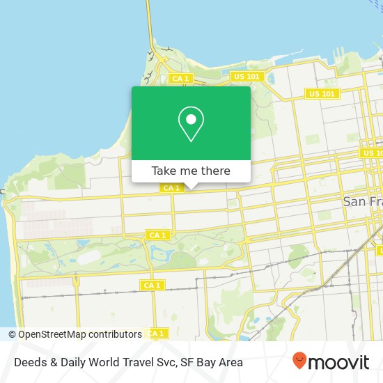 Deeds & Daily World Travel Svc map