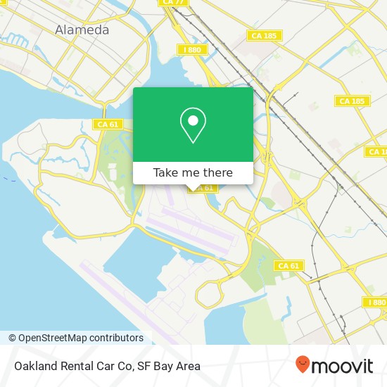 Mapa de Oakland Rental Car Co